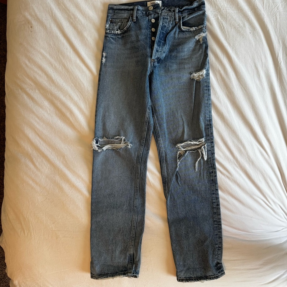 AGOLDE Light Wash Denim Jeans